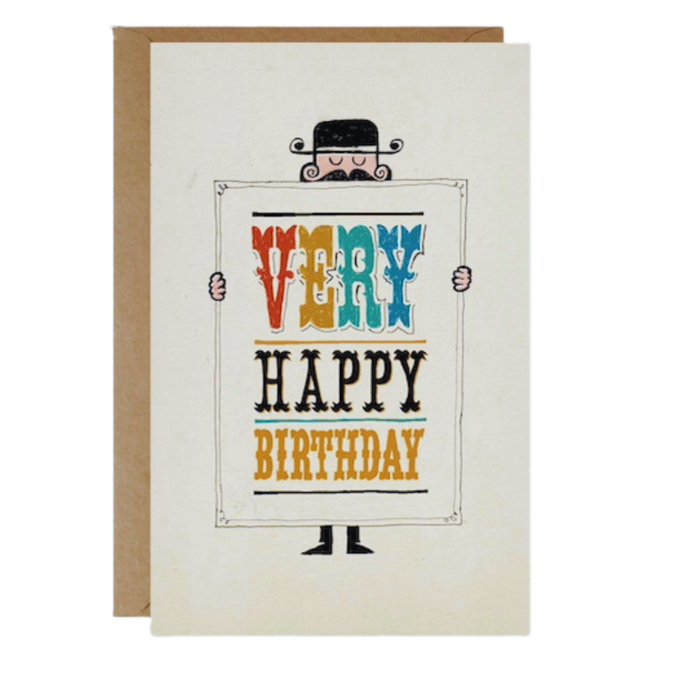 Birthday Card - Very Happy Birthday (B)