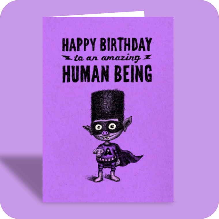 Birthday Card - Amazing Human (OG)