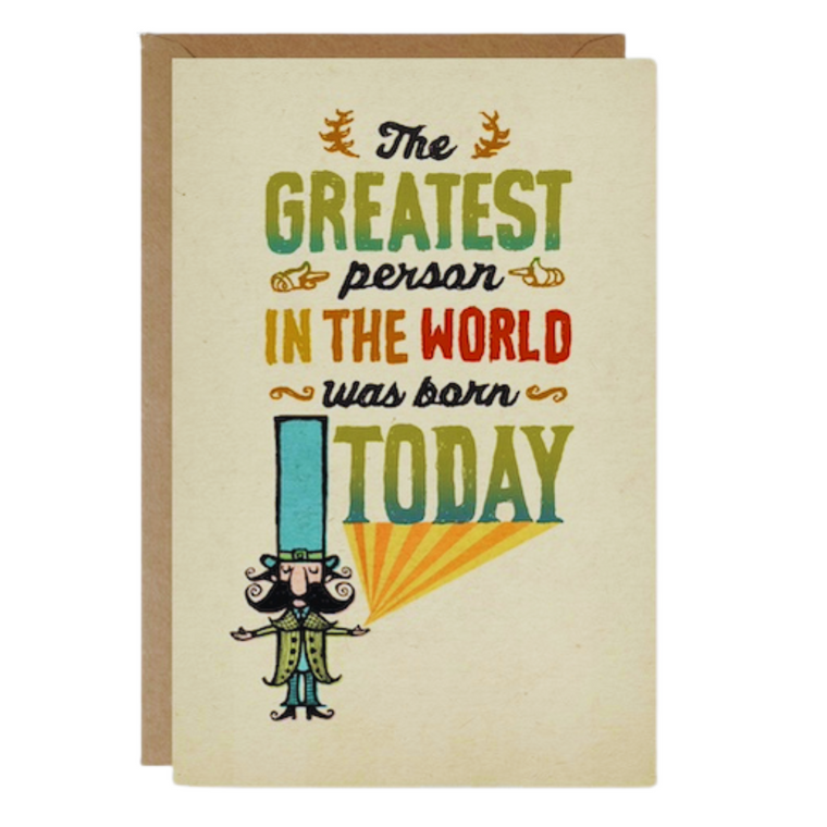 Birthday Card - Greatest Person (B)