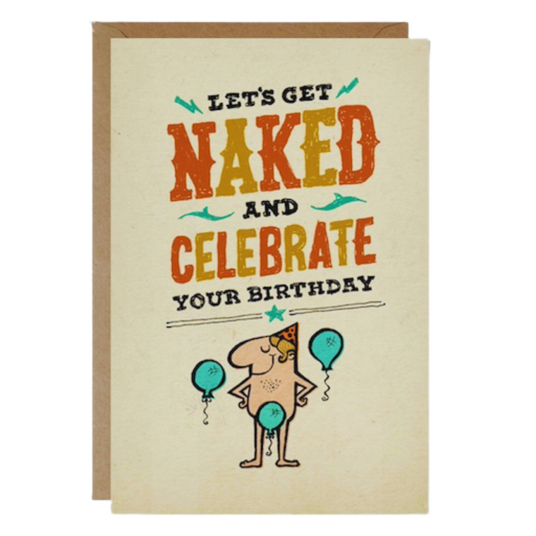 Birthday Card - Naked Celebration (B)