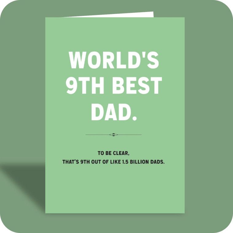 Father's Day Card - 9th Best (C)