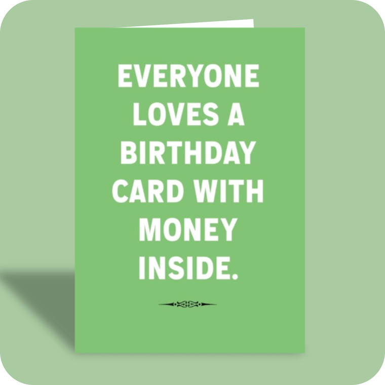 Birthday Card - No Money Card (C)