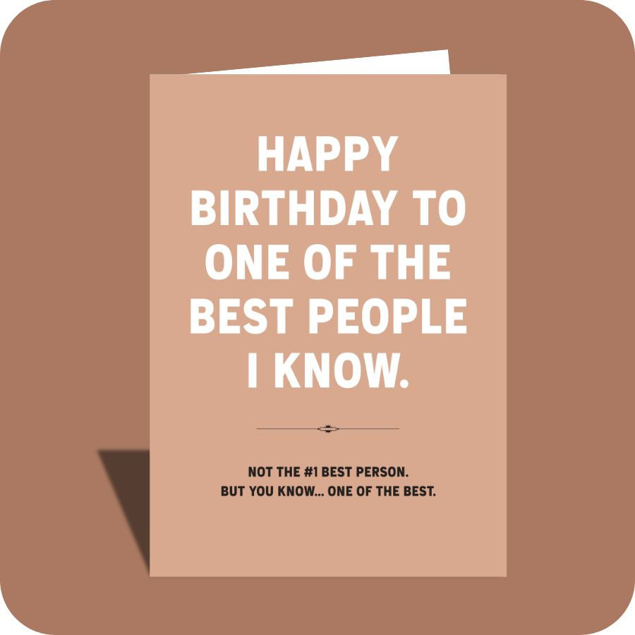 SNEAK PEEK - Birthday Card - One of the Best (C)