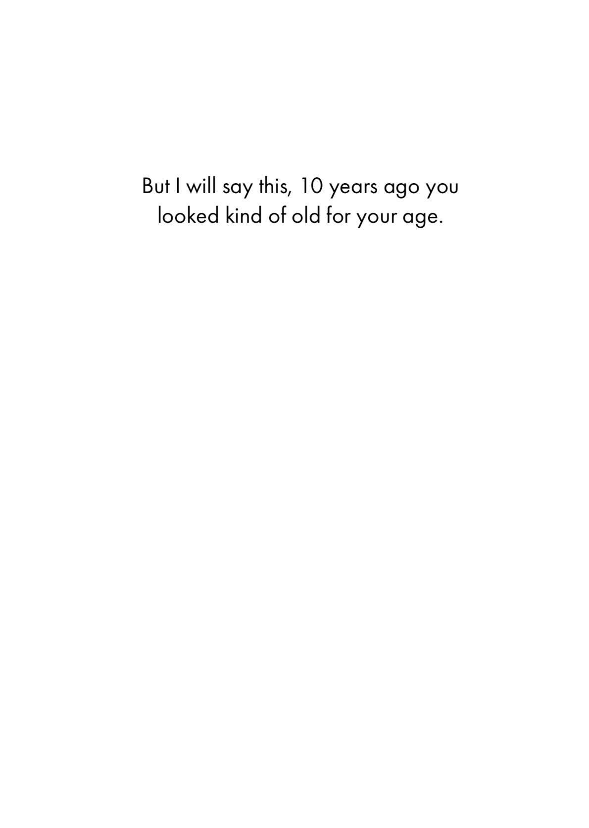 Birthday Card - Haven't Aged (B)