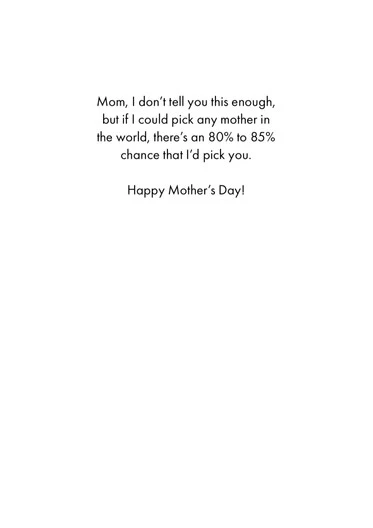 Mother's Day Card - Only A Few (OG) - Old Paper Stock