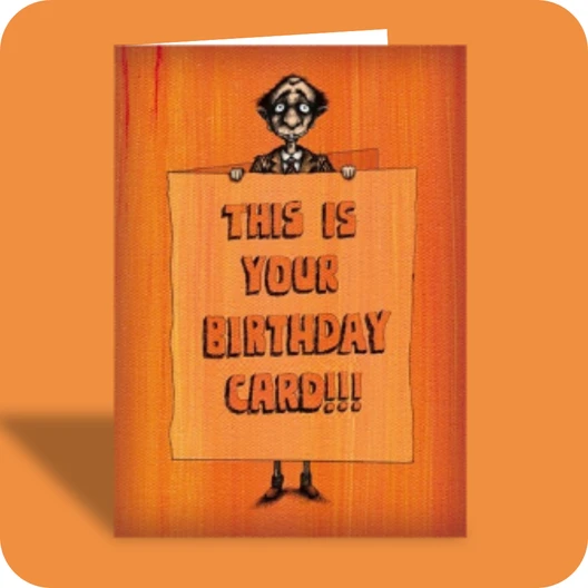 Birthday Card - This is Your Card (OG) - Old Paper Stock