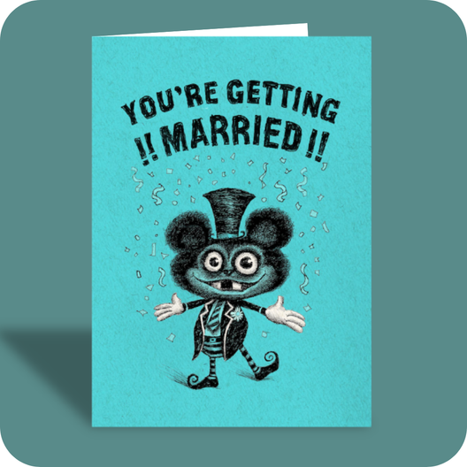 Wedding Card - Open Bar (OG) - Old Paper Stock