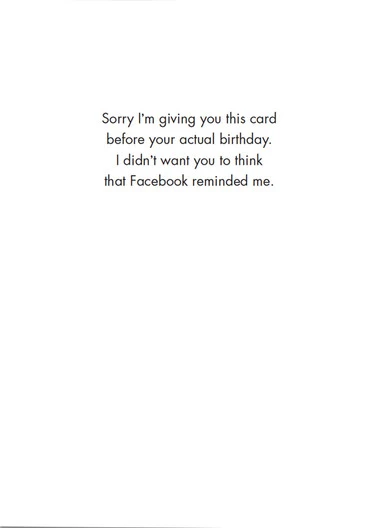 Birthday Card - Early Card (OG) - Old Paper Stock