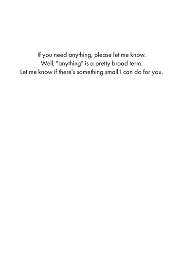 Get Well Card - Need Anything (OG) - Old Paper Stock