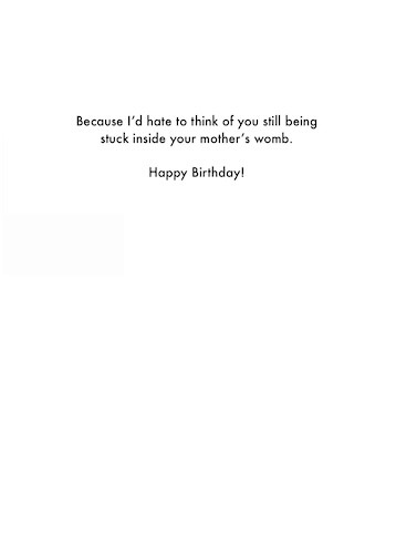 Birthday Card - Happy You Were Born (OG) - Old Paper Stock