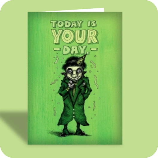 Birthday Card - Today Is Your Day (OG) - Old Paper Stock