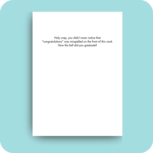 Graduation Card - Congradulations (OG) - Old Paper Stock