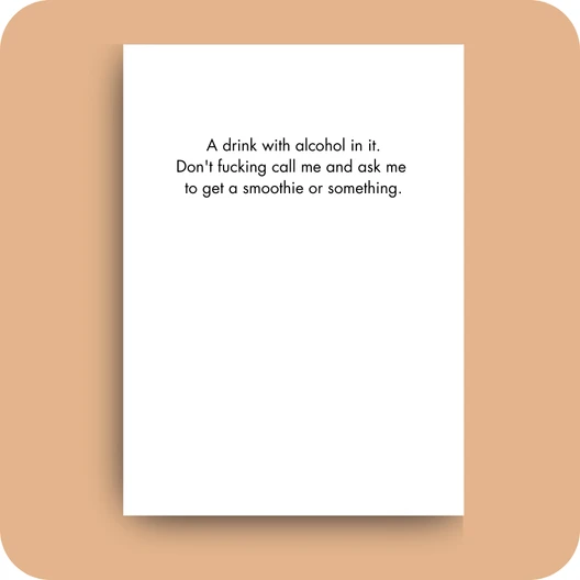 PG-13 Friendship Card - Grab A Drink (OG) - Old Paper Stock