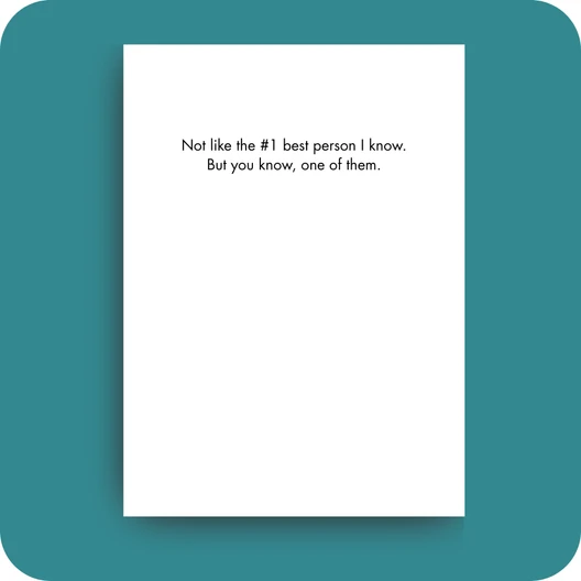 Birthday Card - One of the Best (OG) - Old Paper Stock