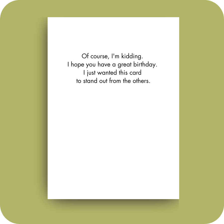 Birthday Card - Terrible Birthday (OG)