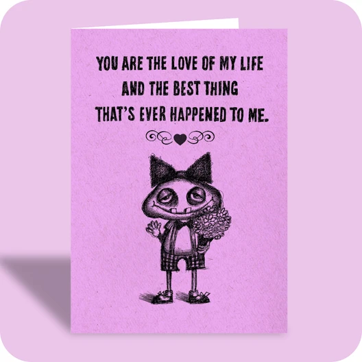 Love Card - Love of My Life (OG) - Old Paper Stock