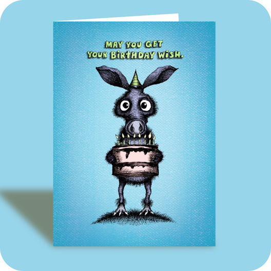 Birthday Card -  Make a Wish (OG) - Old Paper Stock