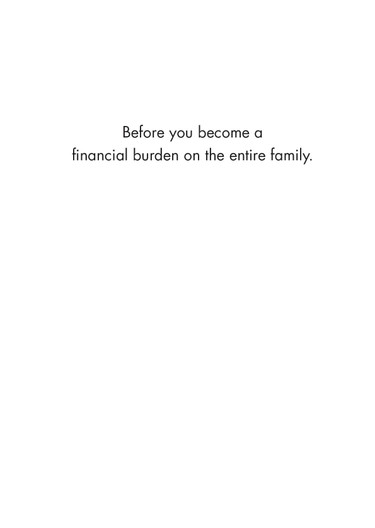 Get Well Card - Financial Burden (OG) - Old Paper Stock