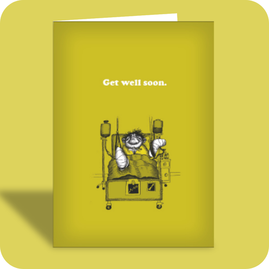 Get Well Card - Financial Burden (OG) - Old Paper Stock