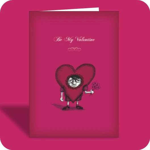 Valentine's Day Card - Be My (OG) - Old Paper Stock