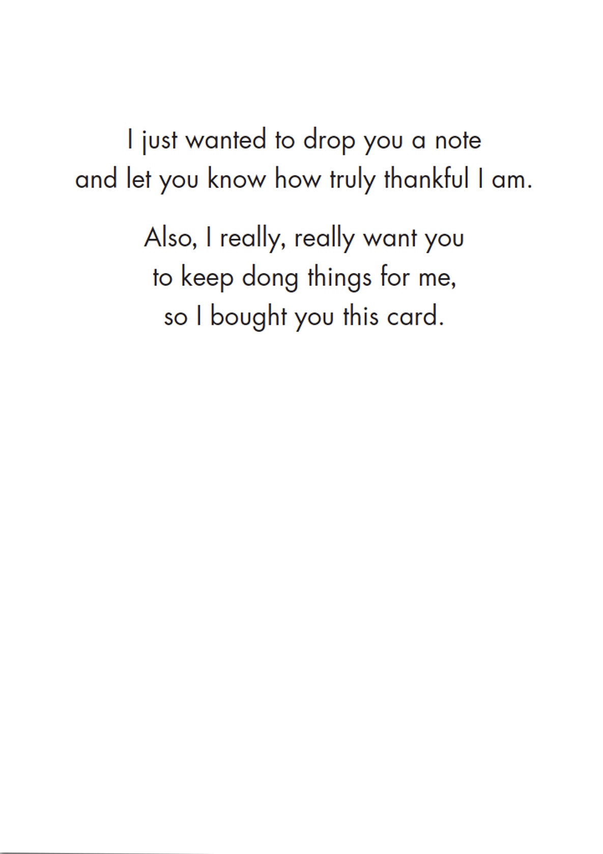 Thank You Card - Keep Doing (B)