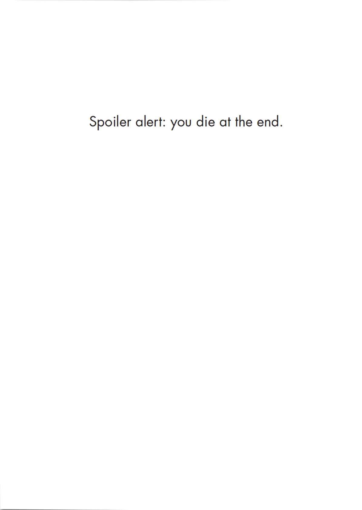 Birthday Card - Spoiler (B)