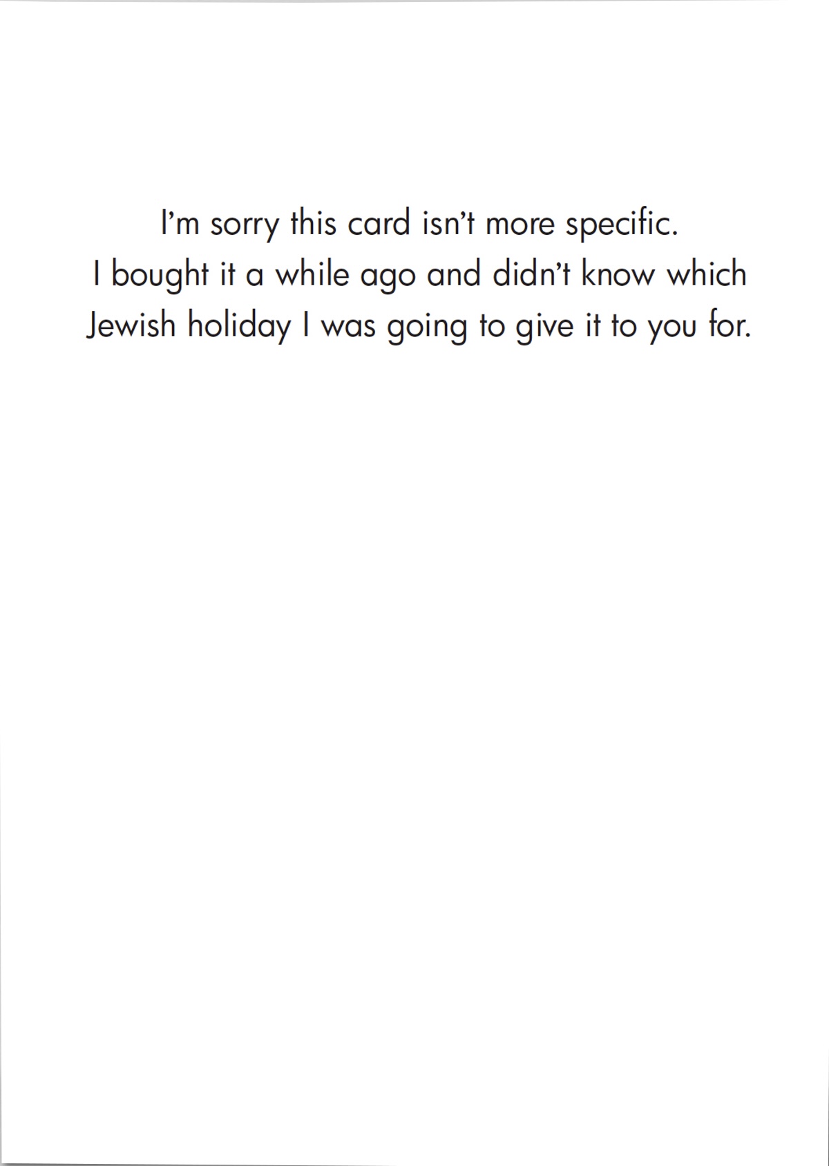 Jewish Holiday Card - Every Holiday (OG)