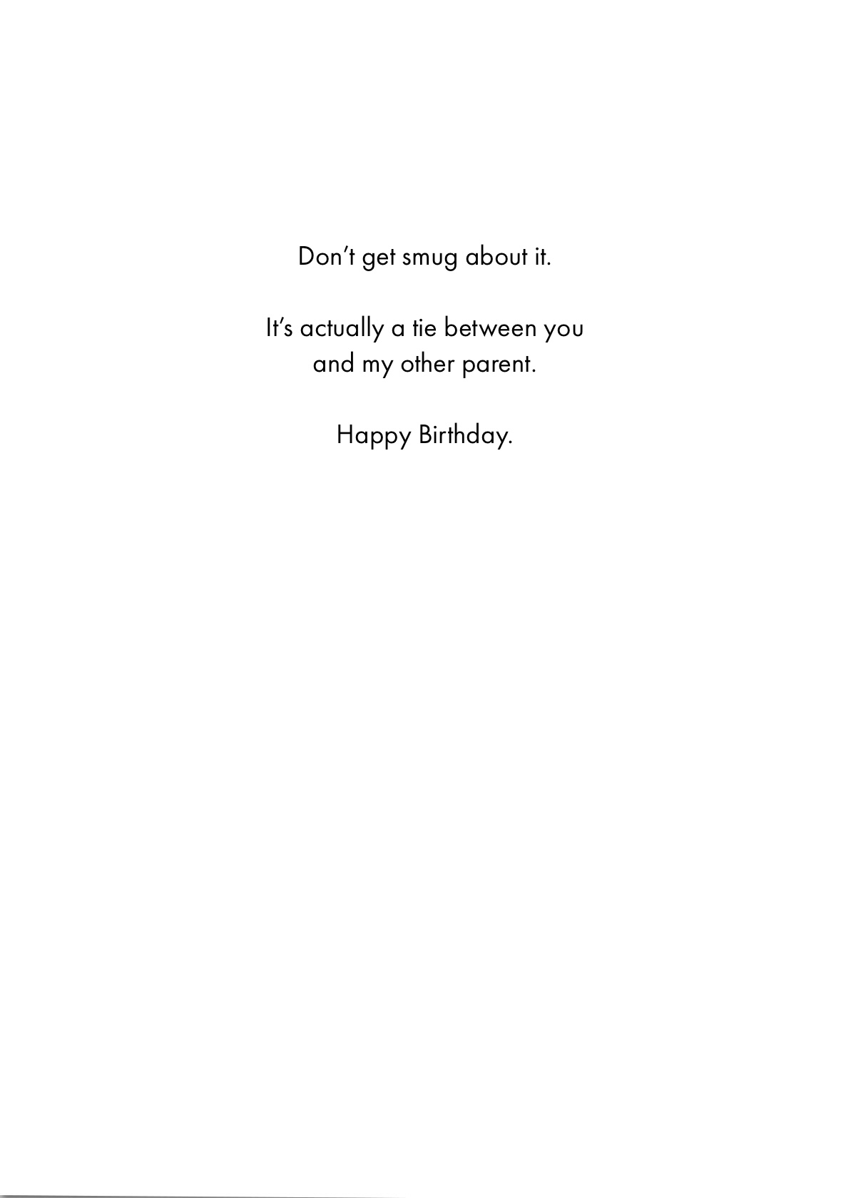 Birthday Card - Favorite Parent (OG)