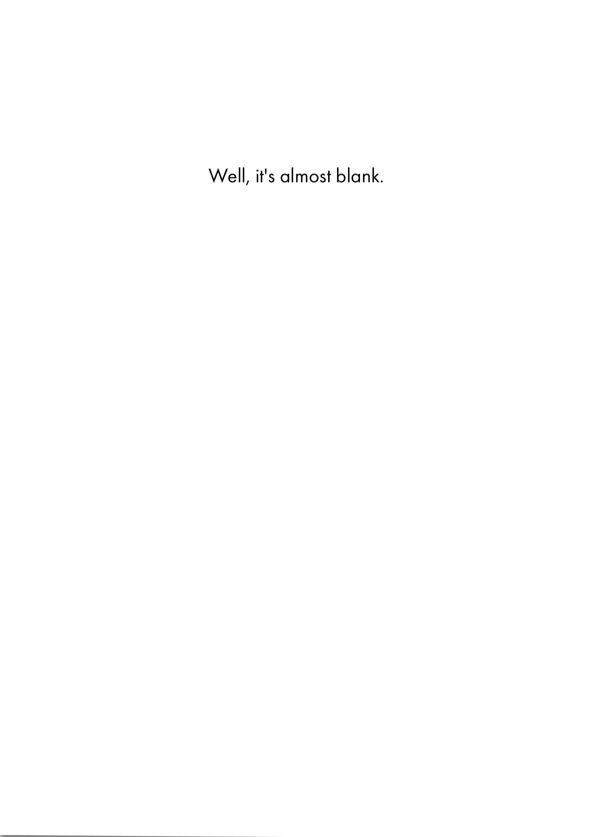 Birthday Card - Almost Blank (OG)