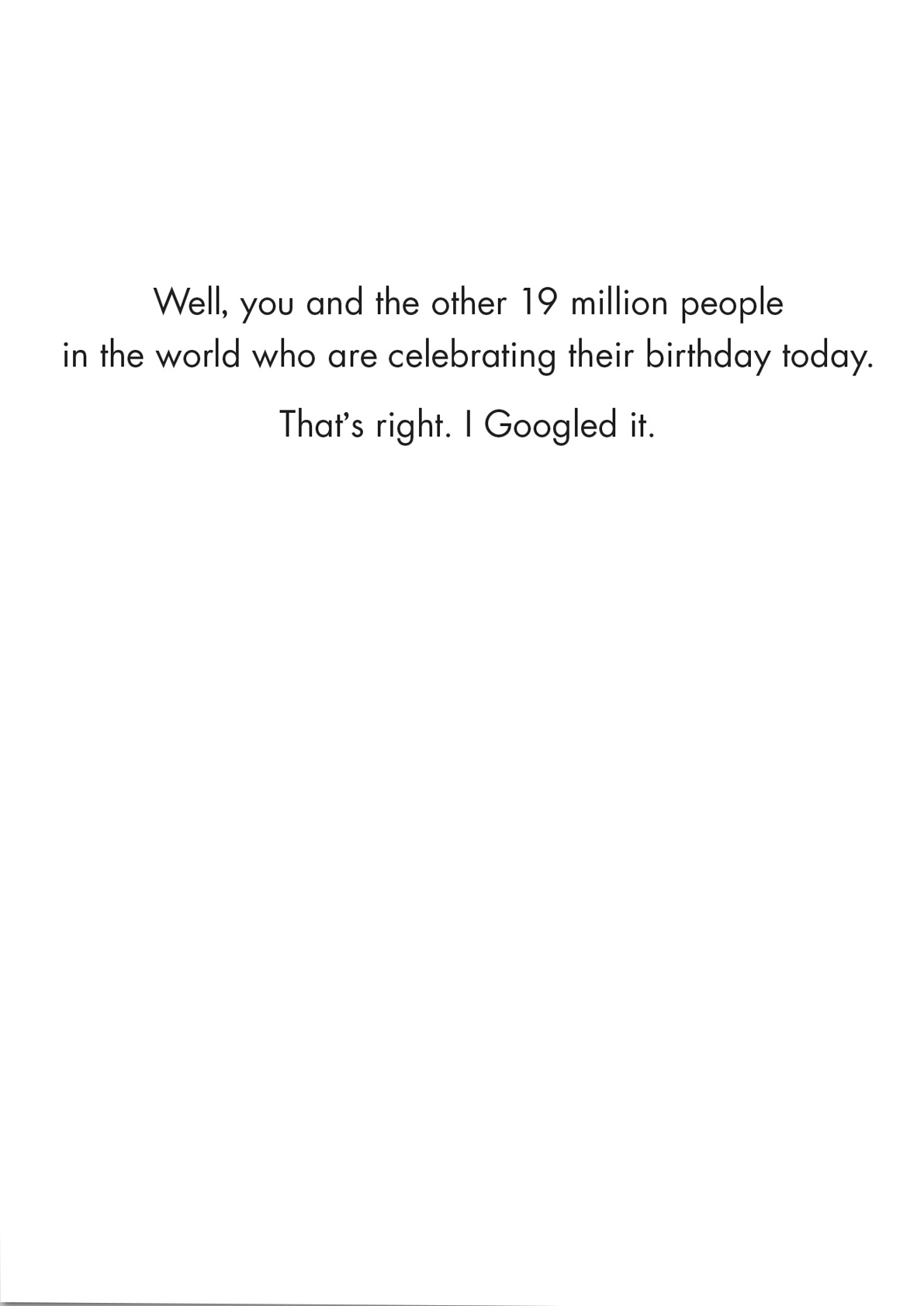 Birthday Card - Today is Your Day (B)