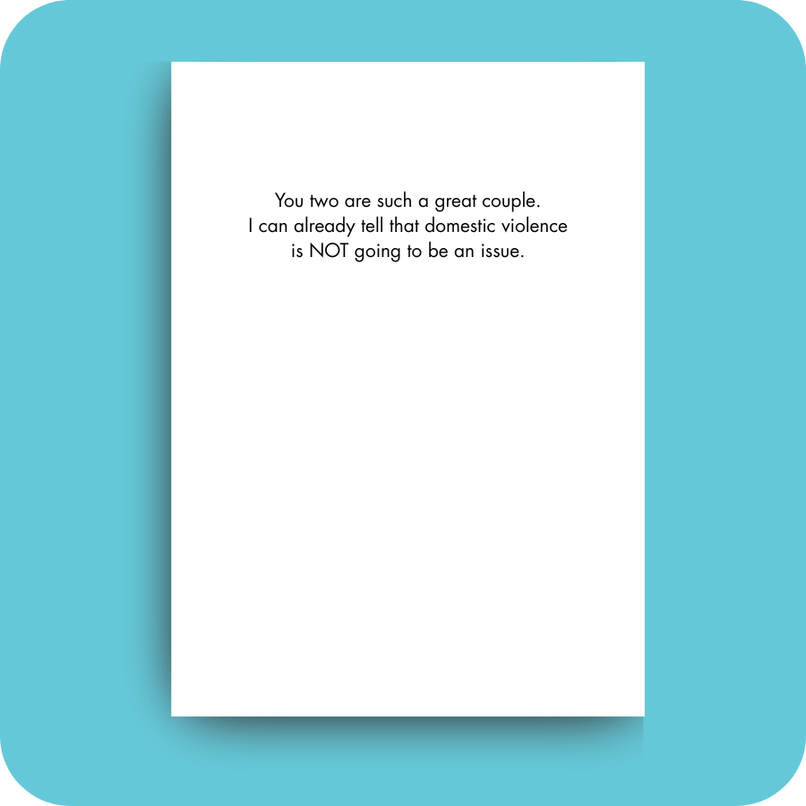 Wedding Card - Domestic Violence (OG)