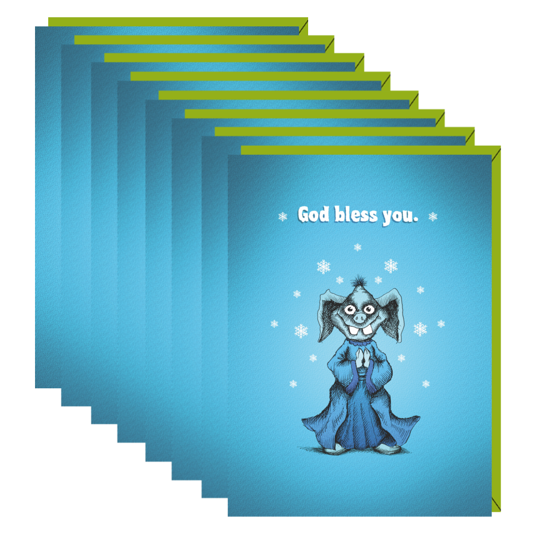 God Bless You (Box of 8 mini-cards)