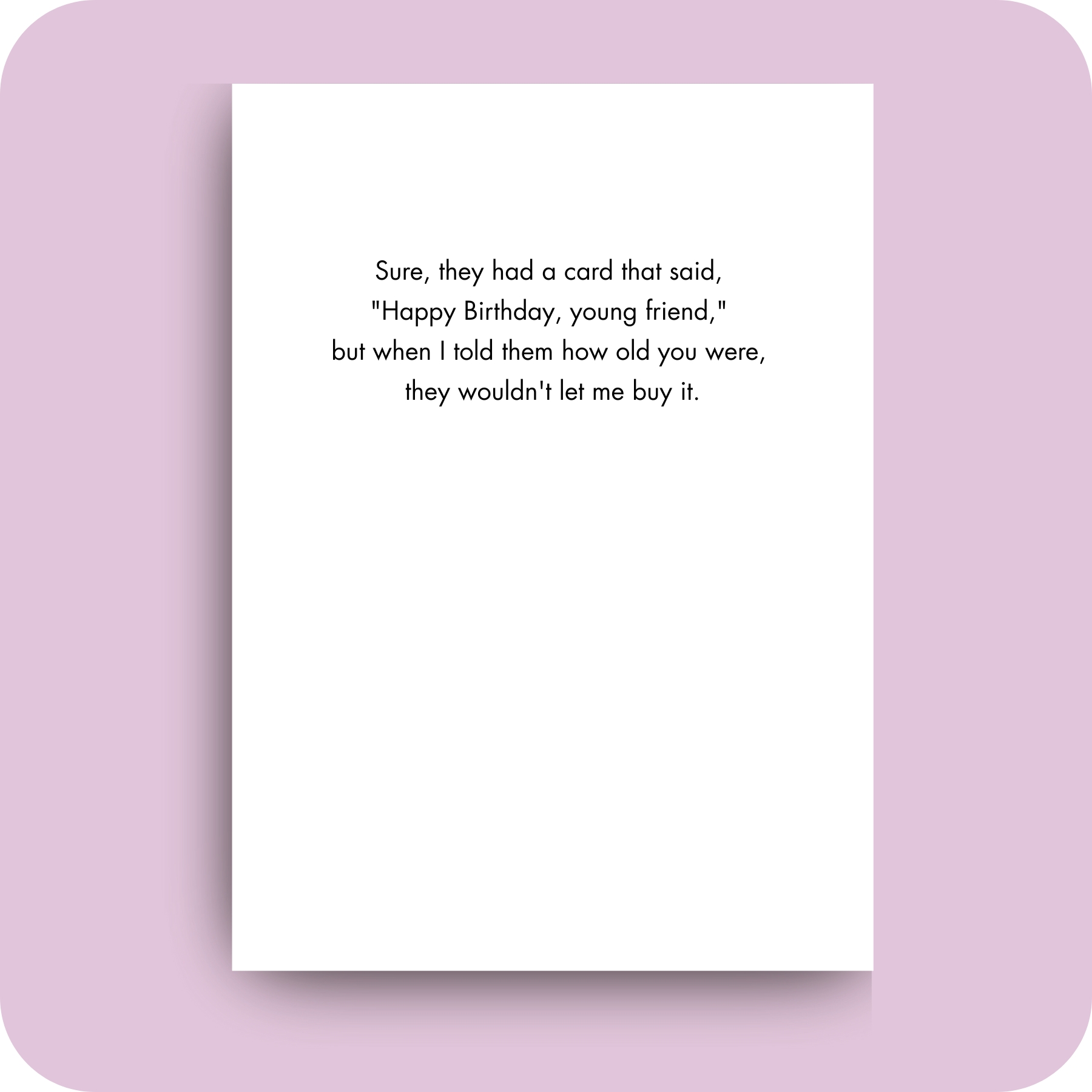 Birthday Card - Old Friend (OG)