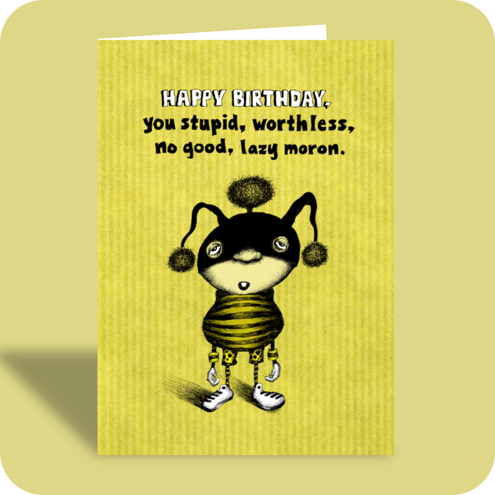 Birthday Card - Not Lazy (OG)