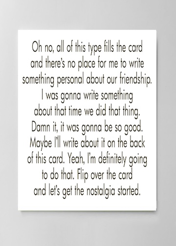 Birthday Card - Lazy Card (OG)