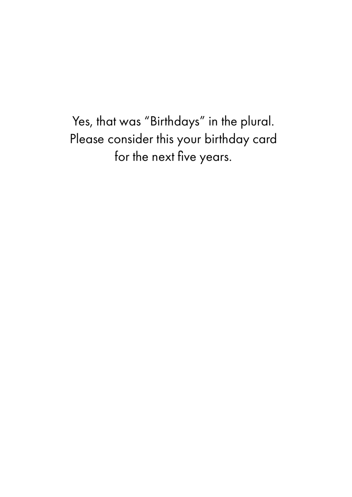 Birthday Card - Plural Birthdays (OG)