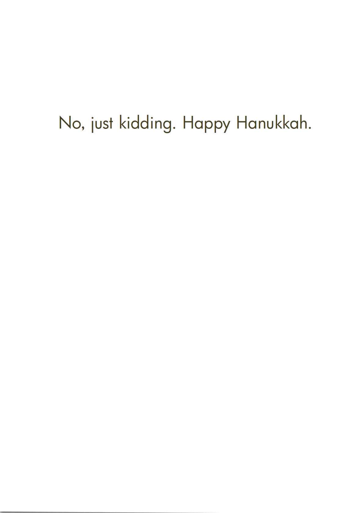 Hanukkah Card - Died For Our Sins (OG)