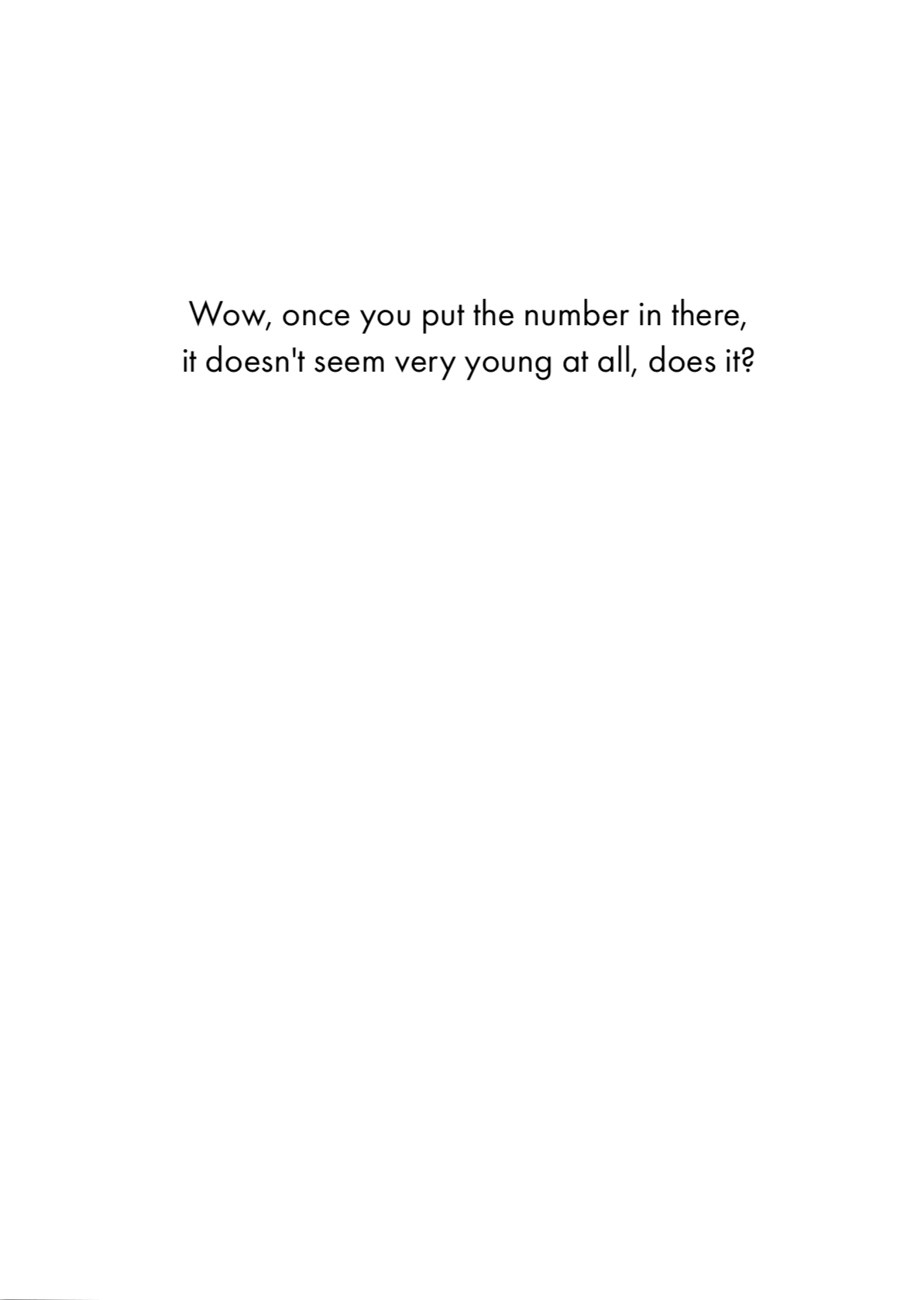 Birthday Card - Blank Years Young (OG)