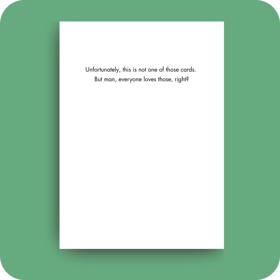 Birthday Card - No Money Card (OG)