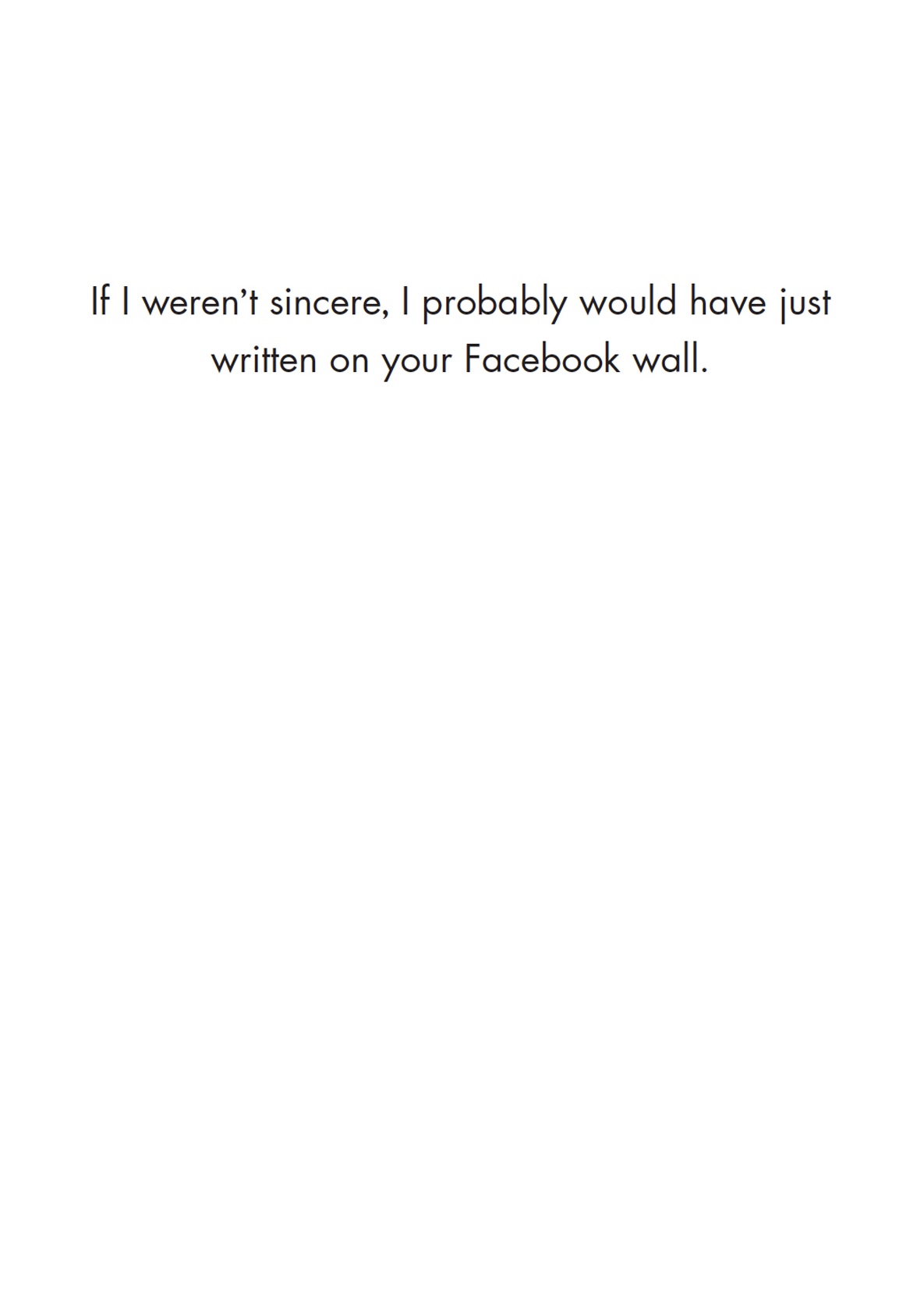 Birthday Card - Facebook Sucks (OG)