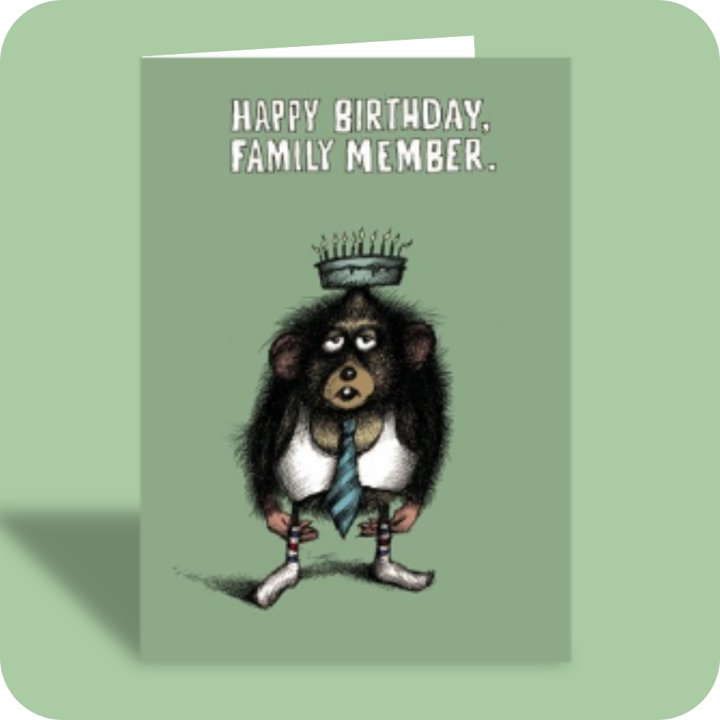 Birthday Card -  Any Family Member (OG)