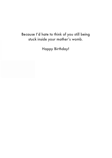 Birthday Card - Happy You Were Born (OG)