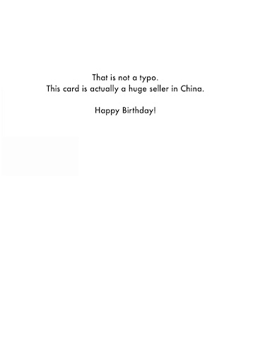 Birthday Card - Not a Typo (OG)