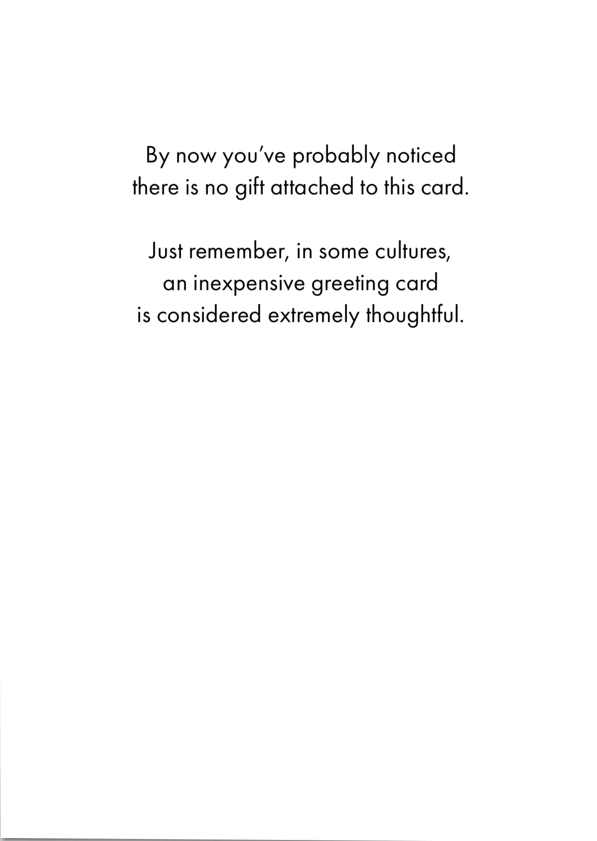 Birthday Card - Inexpensive greeting card/thoughtful.