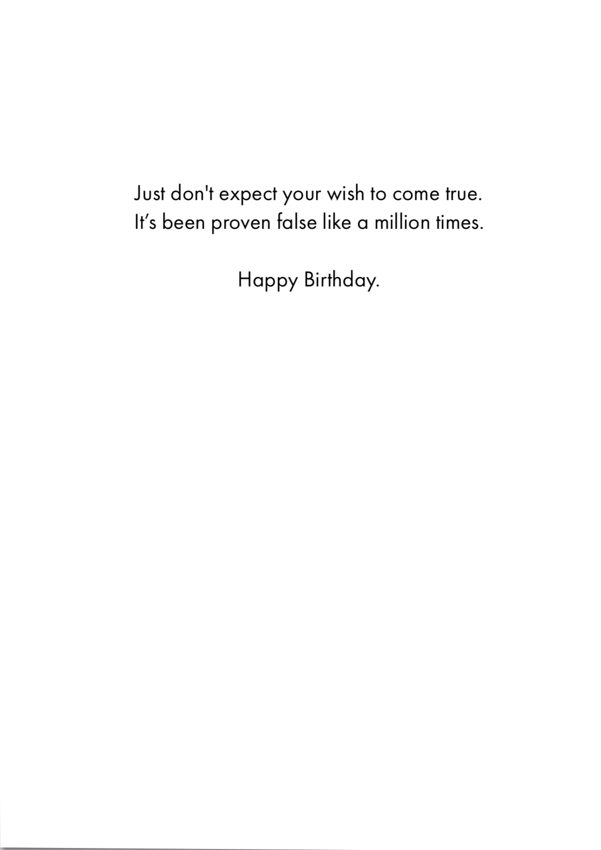 Birthday Card - Make A Wish (OG)