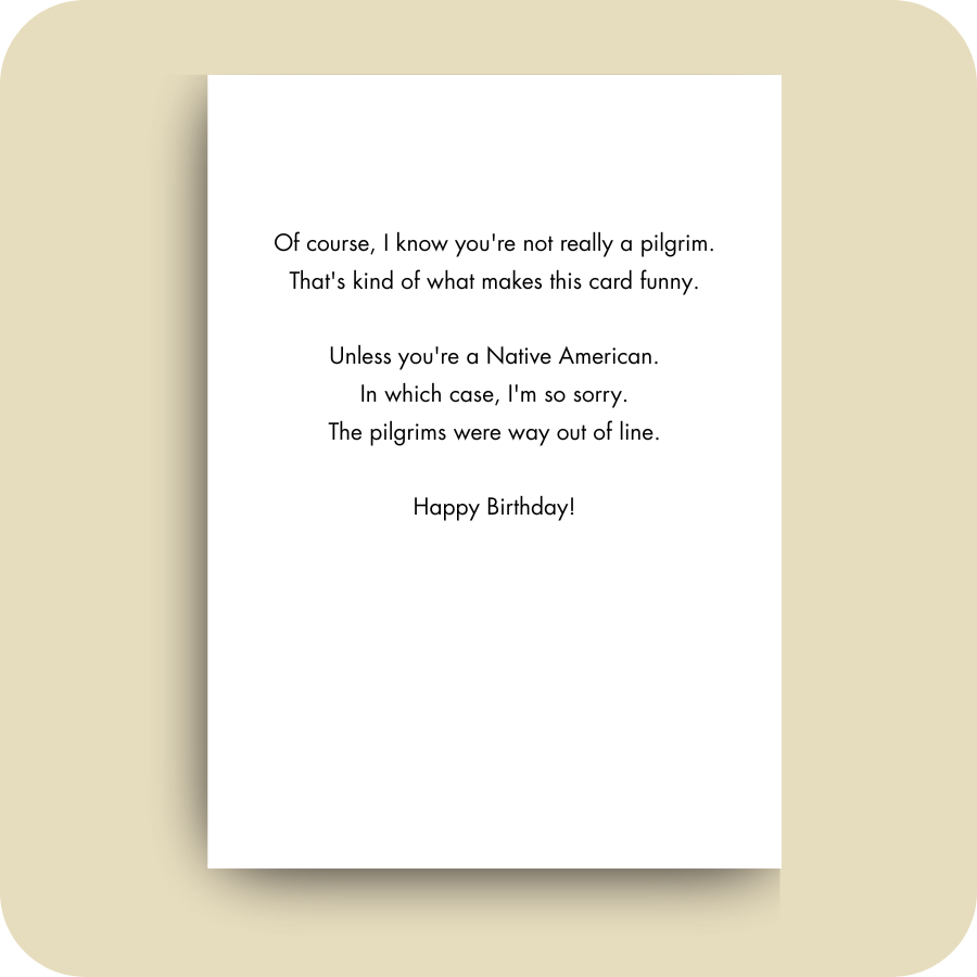 Birthday Card -  Pilgrim (OG)