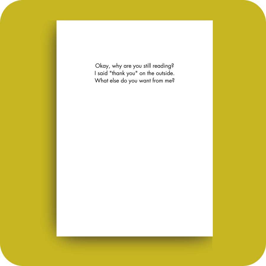 Thank You Card - Still Reading? (OG)