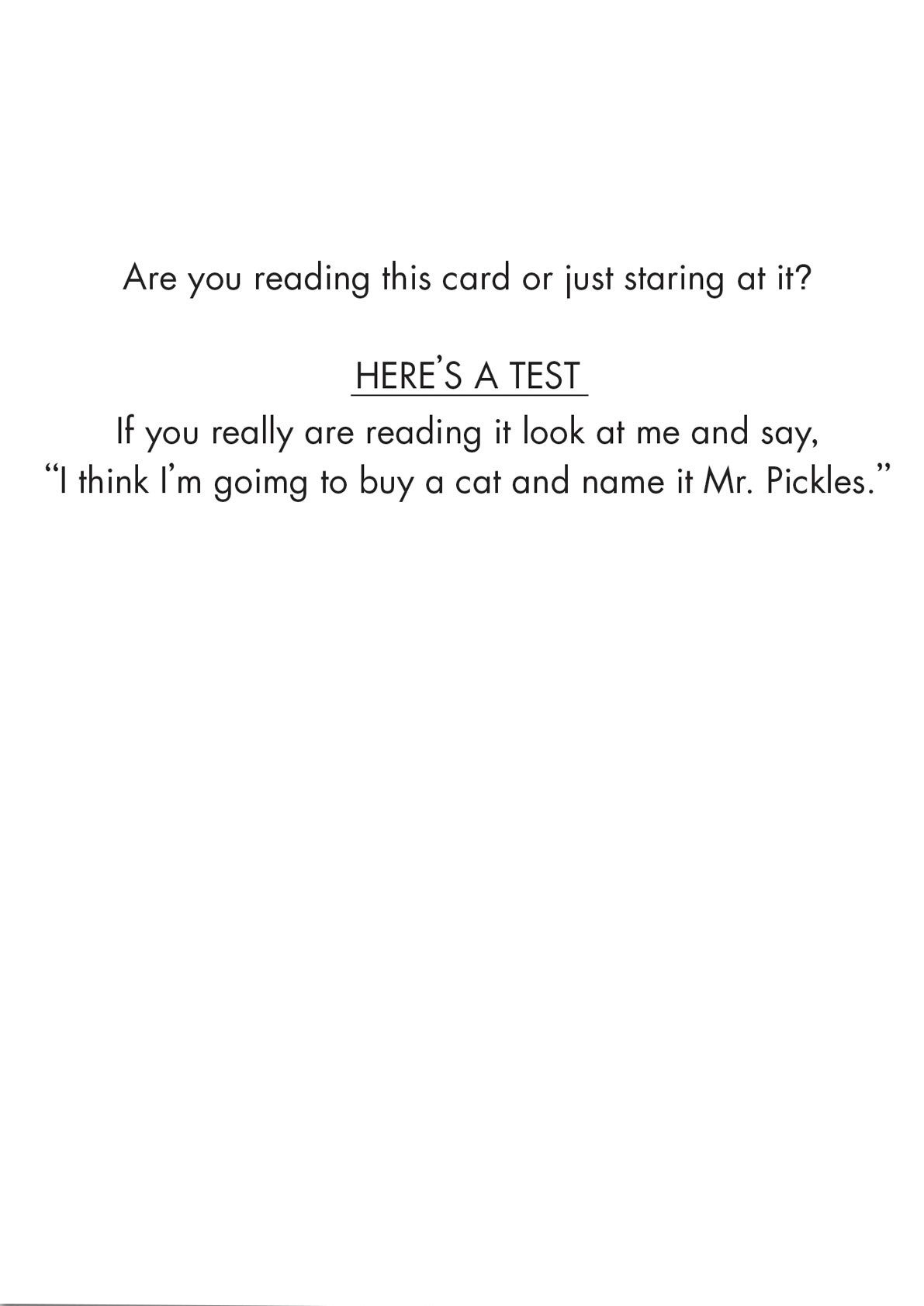 Birthday Card - Mr. Pickles (OG)