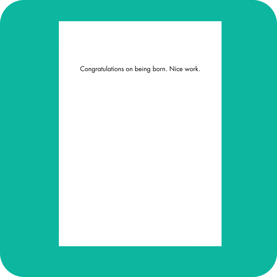 Birthday Card - Nice Work! (OG)