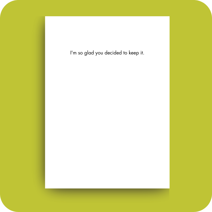 Baby Card - Keep this One (OG)